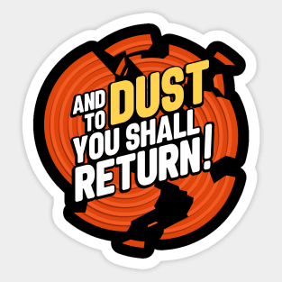 Trap Shooting Clay Pigeon Dust Sticker